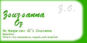 zsuzsanna oz business card